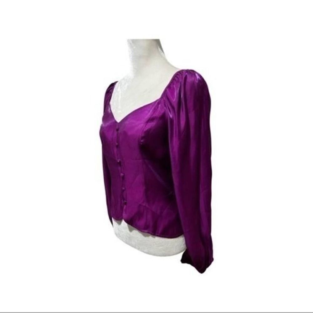 NWT Adelyn Rae metallic blousesize small - Picture 2 of 16